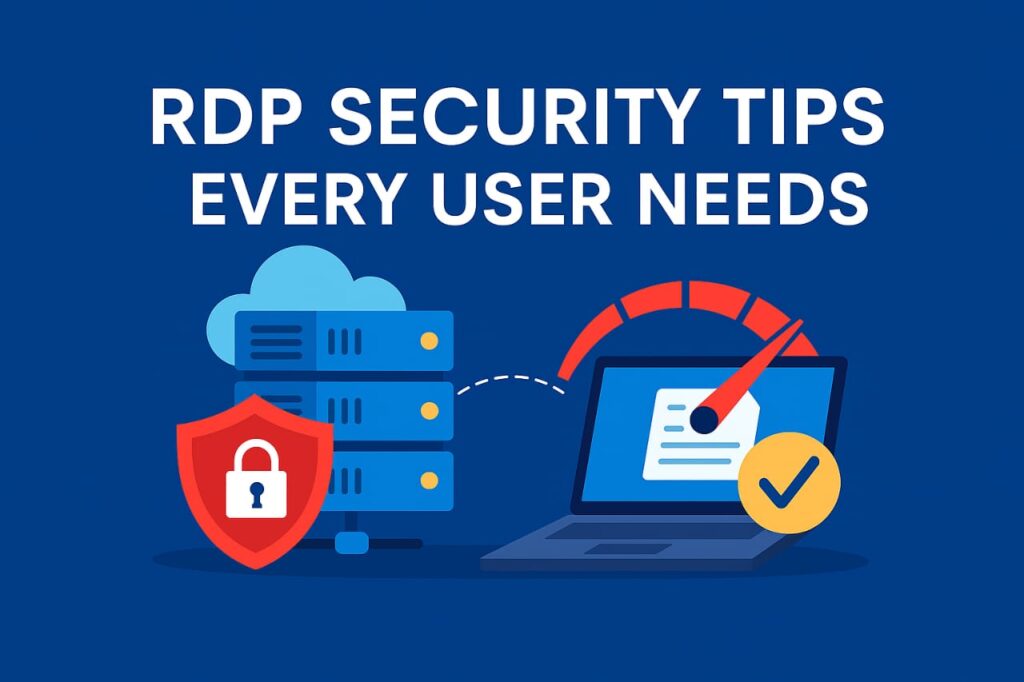 RDP Security Tips Every User Needs Remote Access Risk Overview Server stack cloud and desktop monitor with