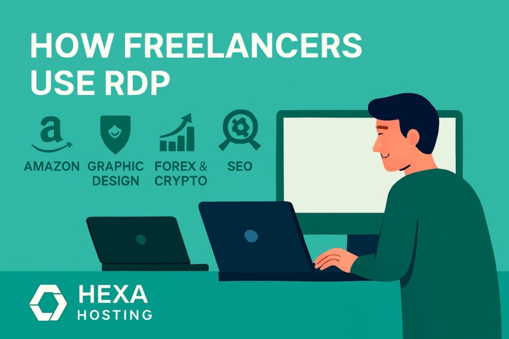 How Freelancers Use RDPFreelancer  use cases Amazon design forex SEO