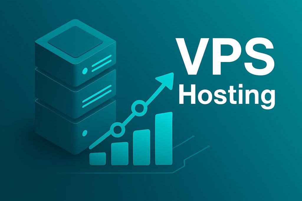VPS Hosting banner with secure server icons