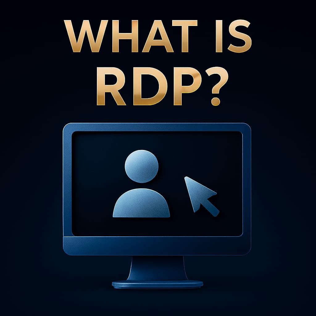 Remote desktop monitor with user icon and cursor