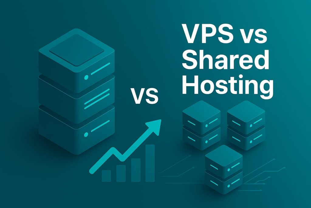 Beginner VPS banner with scalable server and shield