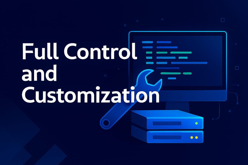 VPS dashboard with wrench and server – Benefits of VPS Hosting and How It Can Grow 